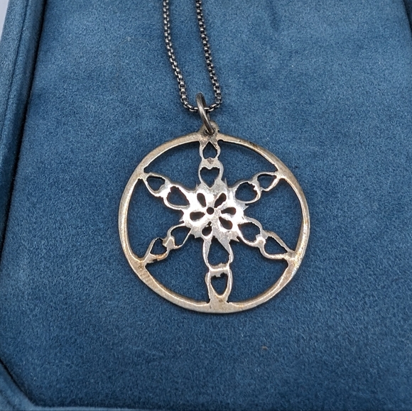 Vintage Sterling Silver Necklace - Picture 2 of 6